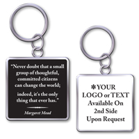 Keychain With Quote"Change The World"